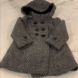 Old Navy wool, lined pea coat 12 - 18 months.